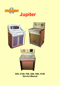 Service manual Jupiter model E80, E100, 120C