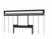 Rockola 434 concerto top flat glass  decal with title strip numbers.