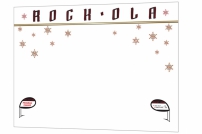 Rockola 1454 dome glass decal