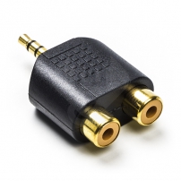 3.5 mm jack (m) to 2x RCA (f) stereo adapter