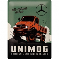 Unimog Blechschild geprägt 30 x 40 cm