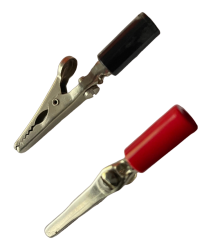 Krokodilklemme 4 mm isoliert NOS