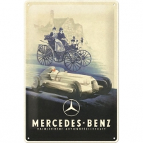 Mercedes-Benz  Silver Arrow Blechschild  geprägt 20 x 30 cm