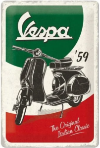 Vespa Blechschild geprägt 20 x 30 cm