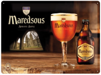 Maredsous Bier Blechschild geprägt 30 x 40 cm