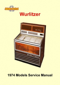 Service manual Wurlitzers 1974