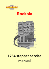 Service manual stepper 1754