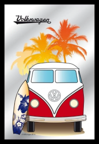 VW surf  mirror 22 x 32 cm