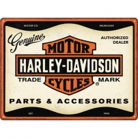 Harley-Davidson - Parts & Accessories Metallschild 30 x 40 cm