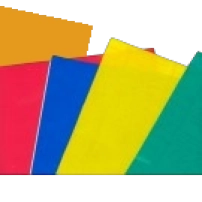 Kleurenfolie transparant 24 x 24 cm