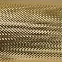 Gold embossed foil 1/4 inch x 1/4 inch diamond pattern