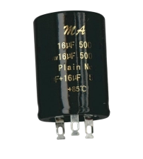 Bekerelco condensator 16 + 16 uF 500 Volt