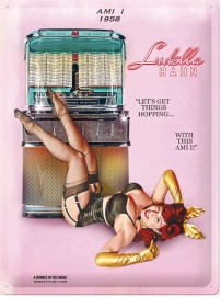 AMI I - Ludella Hahn Tin Sign embossed 30 x 40 cm