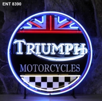 Triumph neon met achterbord