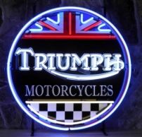 Triumph neon met achterbord