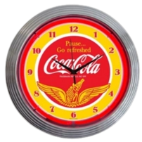 Coca Cola Go Fresh neon clock