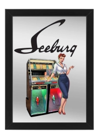 Seeburg 222 spiegel  22 x 32 cm