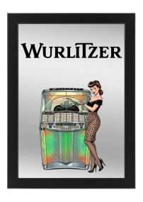 Wurlitzer 2000 spiegel  22 x 32 cm