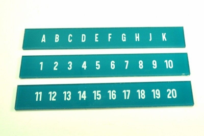 AMI Continental 1 & Lyric letters en nummers voor in het toetsenbord (glas)