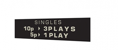 Rockola 434 concerto top price  self adhesive decal.