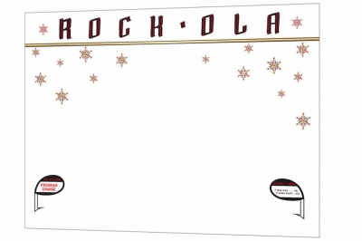 Rockola 1454 dome glass decal