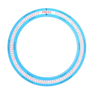 Rockola Regis & Empress sticker voor populariteitsmeter 200 select  (1495 and 1497)