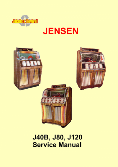 Service manual Jensen J40B, J80, J120