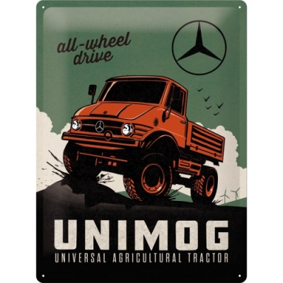 Unimog Blechschild geprägt 30 x 40 cm