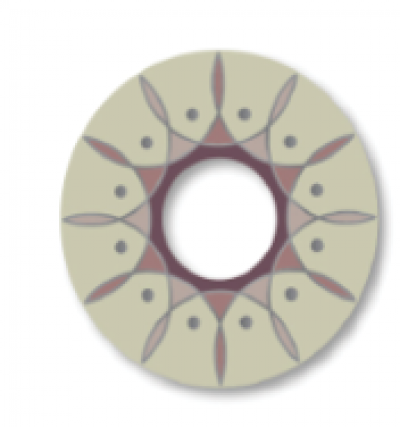 Rockola turntable inlay Empress (1496 and 1497), Princess (1493) and 1494