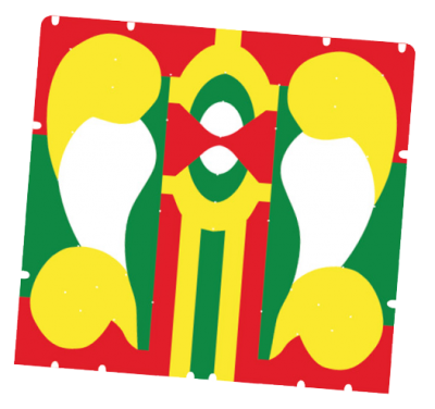 Rockola 1422 translight Plastic color insert.