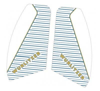 Wurlizter 2300, 2304 und 2310 Aufkleber für die Seitenscheiben