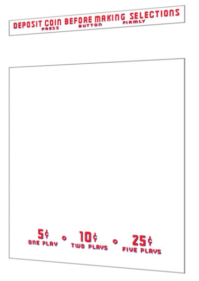 AMI A Top Coin & Front Glass Decal