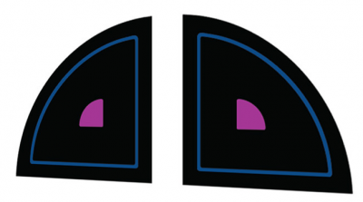 Seeburg USC1 Bandshell zijglas folies