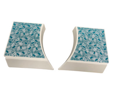 Wurlitzer 2304 Decorative shelf and decal right and left,  part#  114303 and 114304