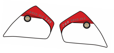 Rockola 1465 Side Glass decals