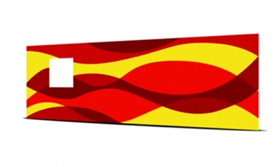 AMI Continental 2 Front glass diffuser Italian version decal background