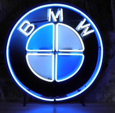 BMW neon met achterbord
