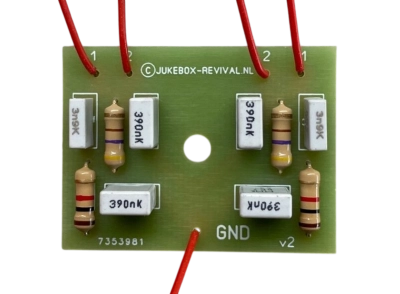 Wurlitzer 2300 t/m 2500 stereo versterker loudness  print
