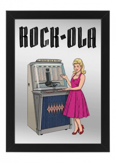 Rockola Regis spiegel  22 x 32 cm