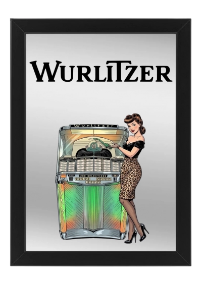 Wurlitzer 2000 spiegel  22 x 32 cm
